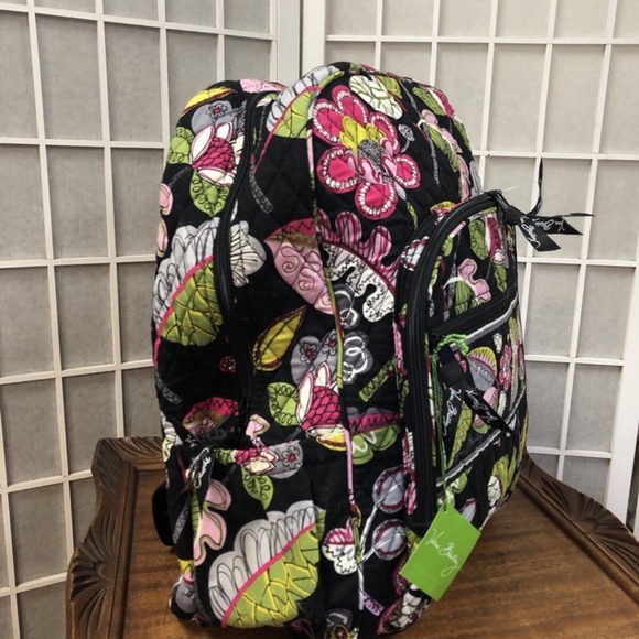 Vera Bradley,  Backpacks New $45 Medium, Floral, Pockets, Zipper.! main image 14